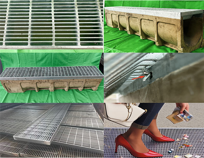 press-locked trench cover